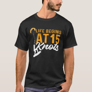 Camiseta A Vida Começa Com 15 Kg De Kitesurfing