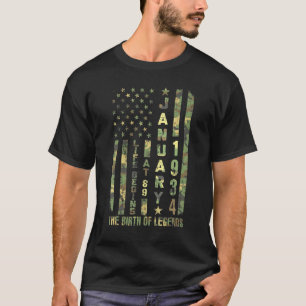 Camiseta A Vida Começa Com 89 Nasceres Em Janeiro De 1934, 