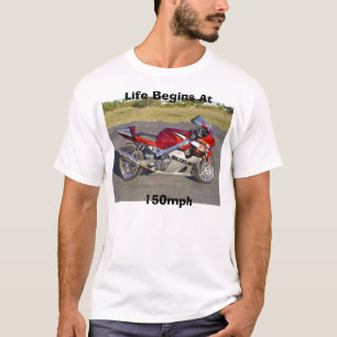 Camiseta A vida começa em 150mph
