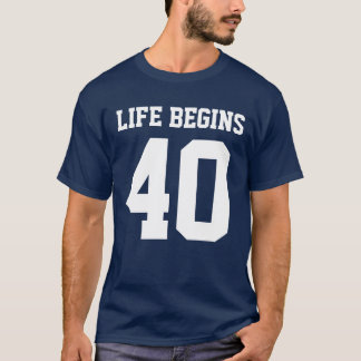 Camiseta A vida começa em 40