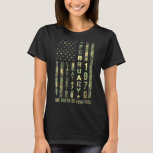 Camiseta A Vida Começa Em 47 Nasceres, Em Fevereiro De 1976