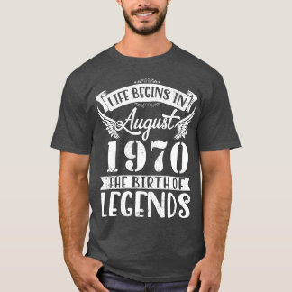 Camiseta A Vida Começa Em Agosto De 1970 O Nascimento Do Pa