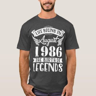 Camiseta A Vida Começa Em Agosto De 1986 O Nascimento Do Pa