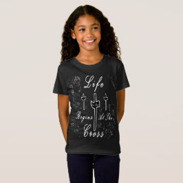 Camiseta A vida começa na cruz