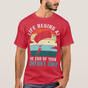 Camiseta A Vida Começa No Fim De Sua Zona De Conforto