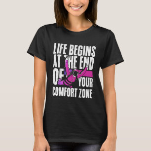 Camiseta A Vida Começa No Fim De Sua Zona De Conforto Skydi