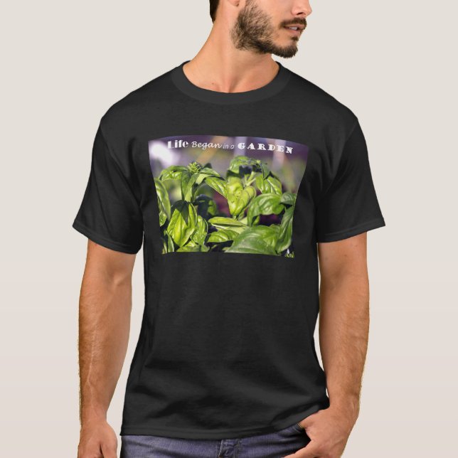 Camiseta A Vida Começou Em Um Jardim (Frente)