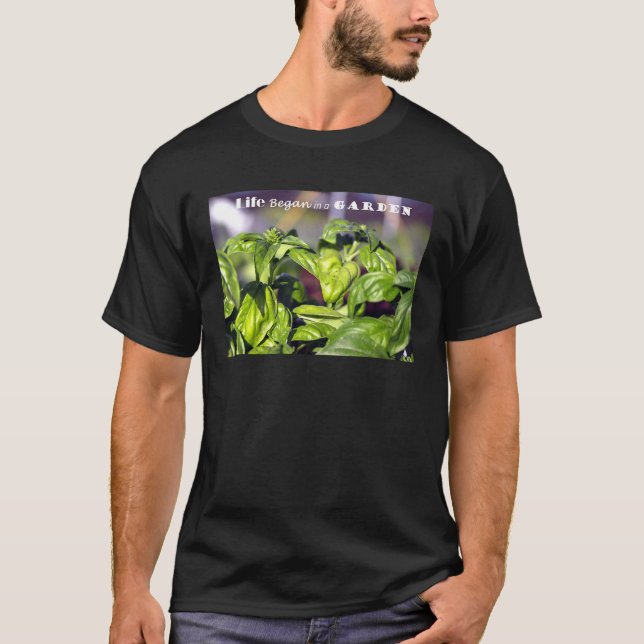 Camiseta A Vida Começou Em Um Jardim (Frente)