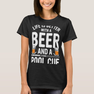 Camiseta A Vida Da Cerveja É Melhor Com Uma Cerveja E Uma P