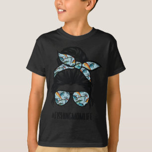 Camiseta A vida da mãe de pesca, Mama. Mãe, Engraçada, mãe.