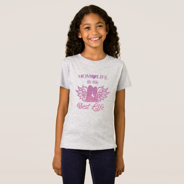 Camiseta A vida da mãe é a melhor T-Shirt (Frente Completa)