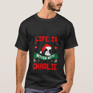 Camiseta A Vida das Mulheres é Melhor Com Cachorro Charlie