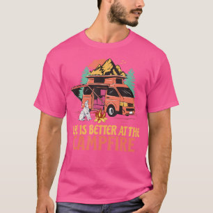 Camiseta A Vida De Camper É Melhor No Camfire Outdoor Cam