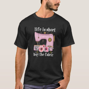 Camiseta A Vida De Costura É Um Comprar Curto, O Escaravelh