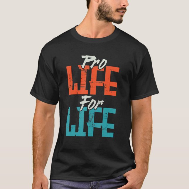 Camiseta A Vida De Geração De Prolife Começa A Mulher Repub (Frente)