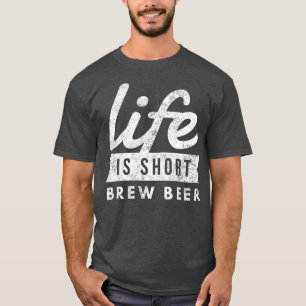Camiseta A Vida De Homebrew É Curta-Breer Beer Diversão B