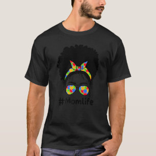 Camiseta A Vida de Mãe Consciente do Autismo Autista Mulher