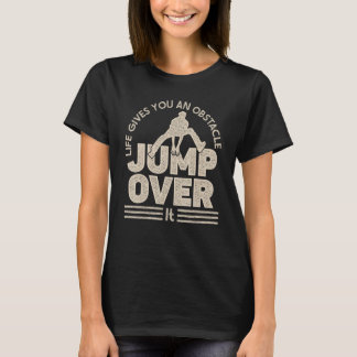 Camiseta A vida de Parkour te dá um salto de obstáculos por