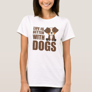 Camiseta A Vida De Pastor Australiana É Melhor Com Cães