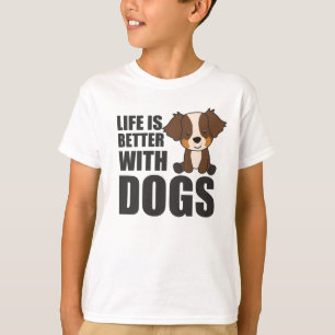 Camiseta A Vida De Pastor Australiana É Melhor Com Cães