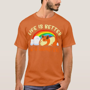 Camiseta A Vida De Roedor É Melhor Com Hamsters Pequenos Pe