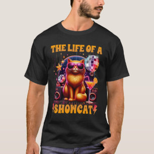Camiseta A Vida De Uma Festa De Showcat, Gatos De Sol Di