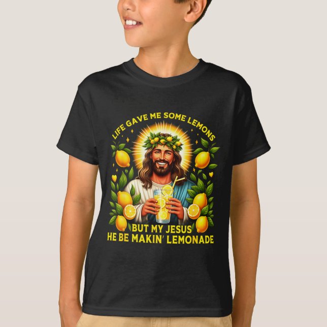 Camiseta A Vida Deu Limões Jesus Limonada (Frente)
