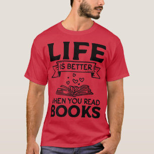 Camiseta A Vida Do Bookworm Book Lover É Melhor Quando Você