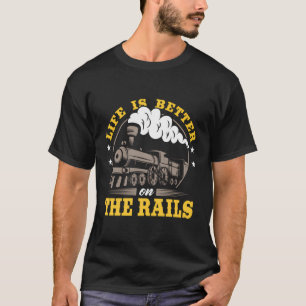 Camiseta A Vida Do Comboio De Passagem É Melhor No Rai