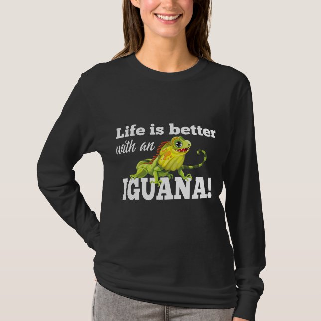 Camiseta A Vida Do Dragão É Melhor Com Uma Iguana (Frente)