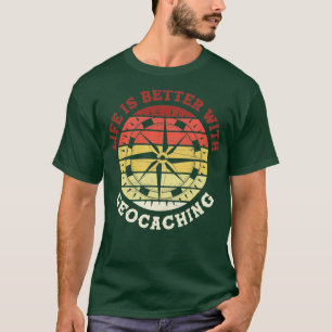 Camiseta A Vida Do Geocacher Caçador De Escavadores É Melho