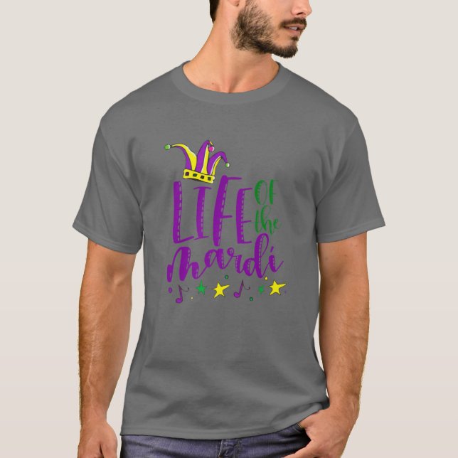 Camiseta A Vida Do Jester Mardi Engraçado Que Morou Em 2022 (Frente)