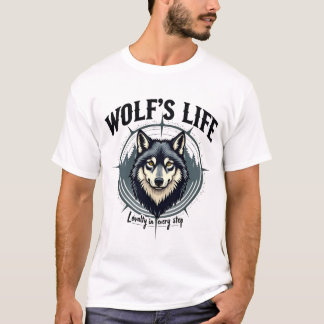 Camiseta a vida do lobo em todos