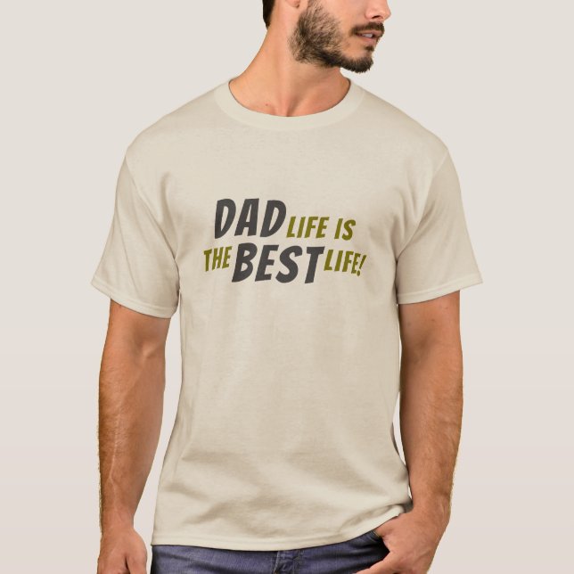 Camiseta A vida do pai é a melhor citação do pai (Frente)