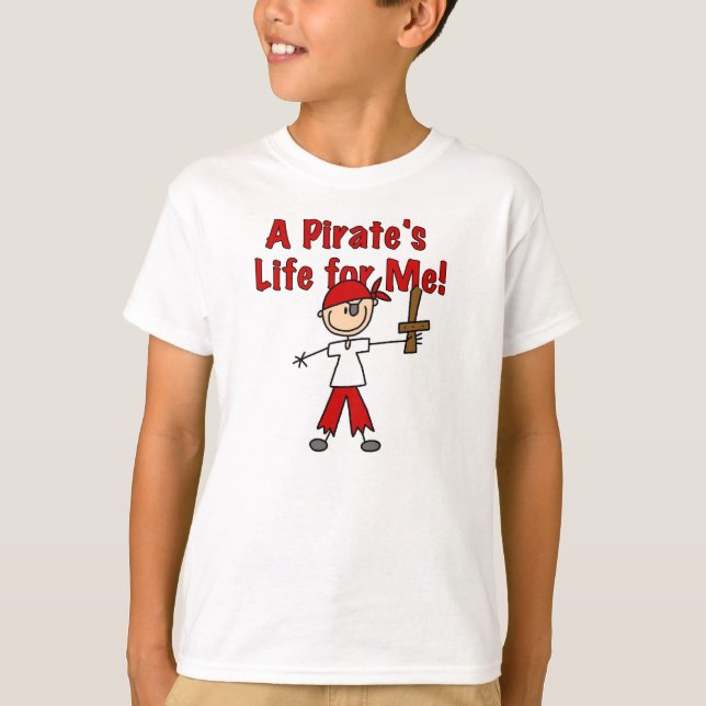 Camiseta A vida do pirata para mim (Frente)