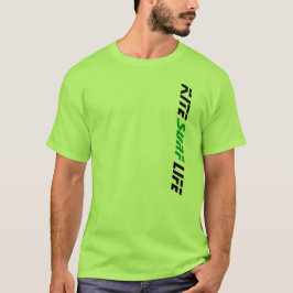 Camiseta A vida do surf do papagaio do verde limão ida ata