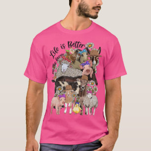Camiseta A Vida Dos Animais Ocidentais É Melhor Na Vaca De