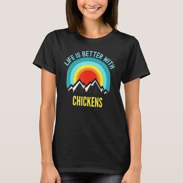Camiseta A Vida Dos Galinhas É Melhor Com Os Galhos (Frente)
