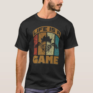 CAMISETA A VIDA DOS JOGOS É UM JOGO PARA GANHAR ATRASADO
