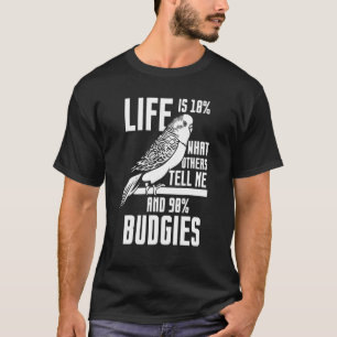 Camiseta A Vida É 10 O Que Outros Me Dizem E 90 Periquitos