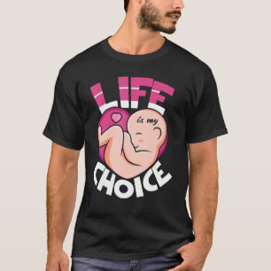 Camiseta A Vida é a minha escolha pela vida profissional an