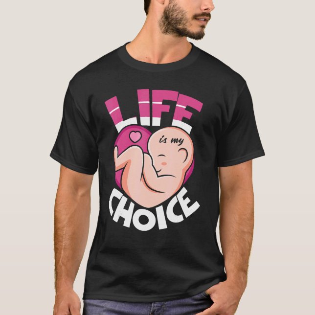 Camiseta A Vida é a minha escolha pela vida profissional an (Frente)