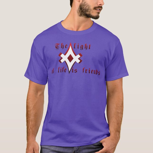 Camiseta A VIDA É AMIGOS, amigo (Frente)
