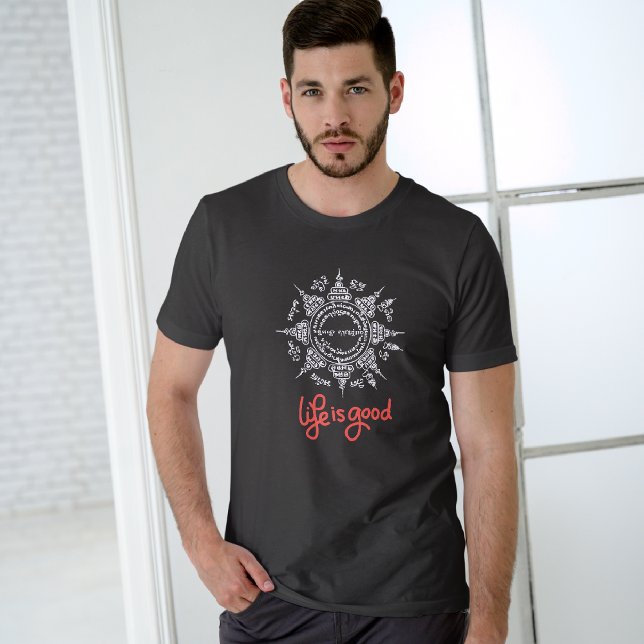 Camiseta A vida é boa (Criador carregado)