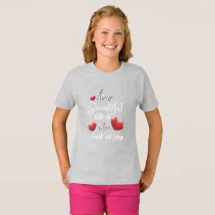 Camiseta a vida é boa quando olho para você