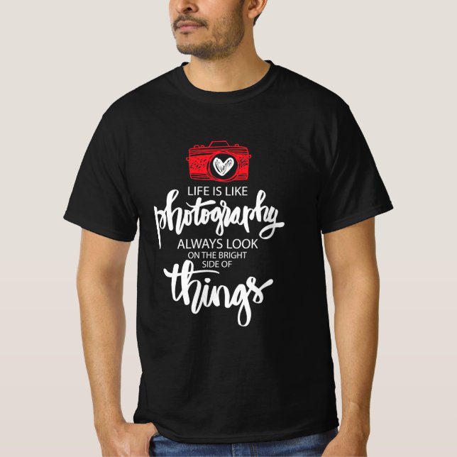 Camiseta A Vida É Como Fotografia (Frente)