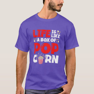 Camiseta A Vida É Como Um Bo De Pipoca Foodie Popcorn Lover