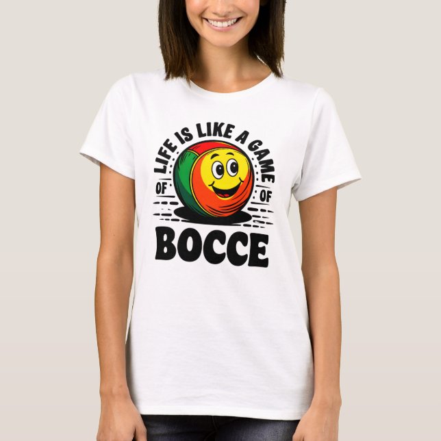 Camiseta A vida é como um presente do jogo de futebol (Frente)