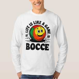 Camiseta A vida é como um presente do jogo de futebol