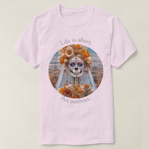 Camiseta A vida é curta. A arte sobrevive 01 T-Shirt